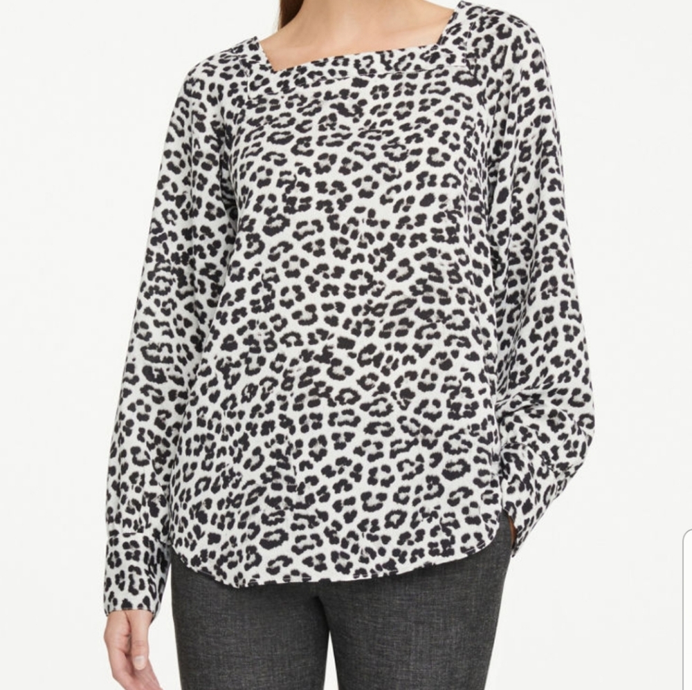 Ann Taylor Leopard blouse